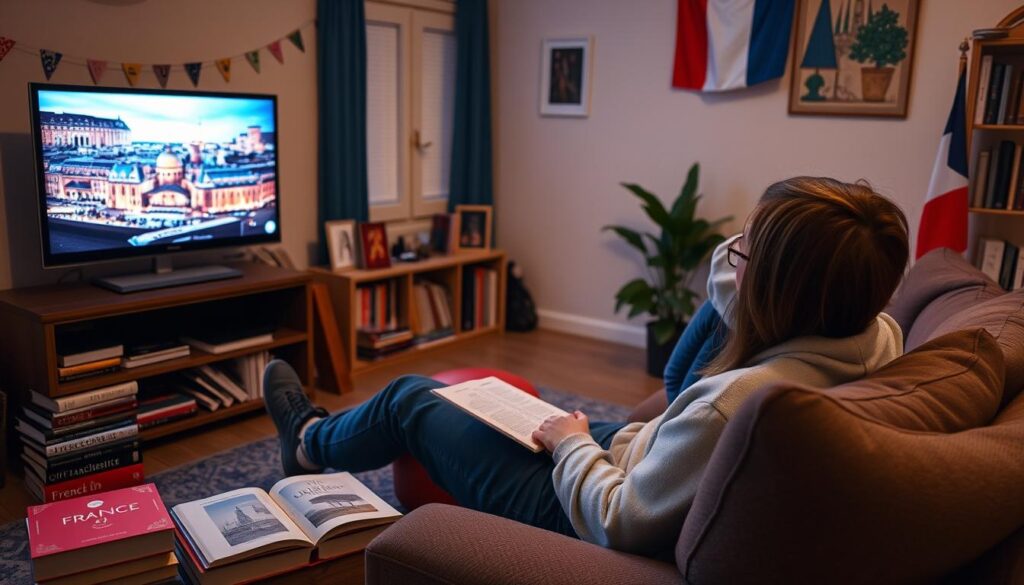 can you learn french by watching tv