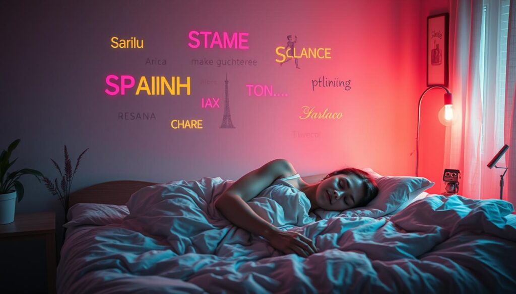 can you learn spanish while sleeping