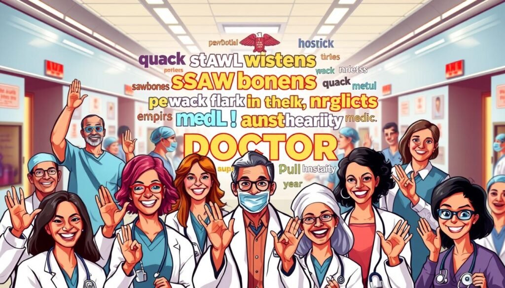 American English doctor slang