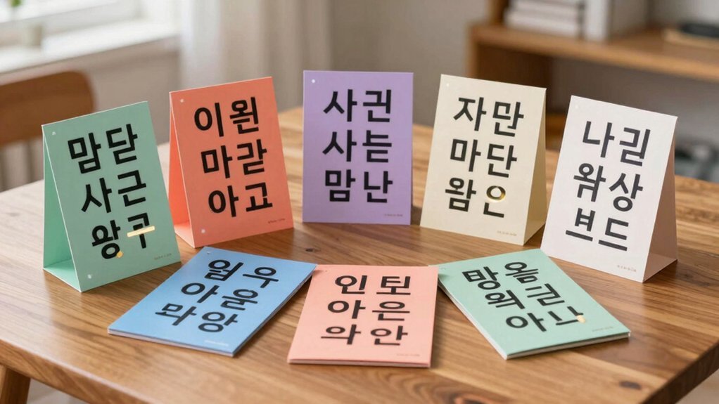 korean alphabet charts